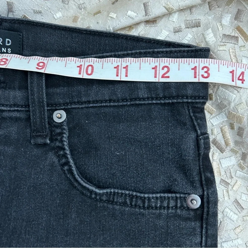 Veronica Beard kate skinny high rise black raven jeans inner slit sz 26/2 #243. - Picture 13 of 13